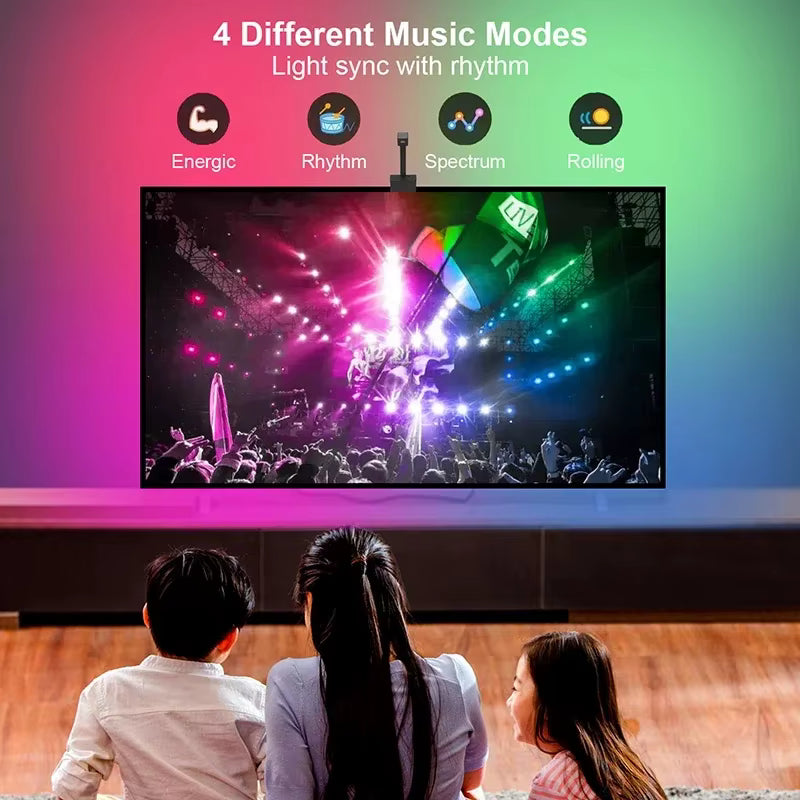 Ambilight for Tv Smart Rgbic 5V Usb Led Strip Tv Led Backlight Tv Color Synchronization Rgb Tape for Television Atmosphere Light