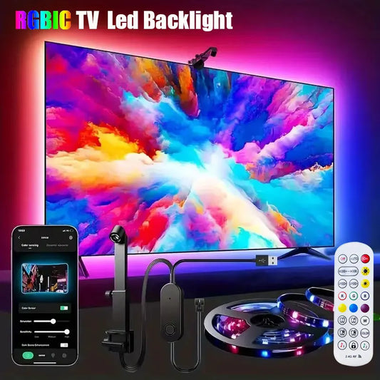 Ambilight for Tv Smart Rgbic 5V Usb Led Strip Tv Led Backlight Tv Color Synchronization Rgb Tape for Television Atmosphere Light